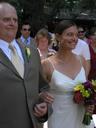 Jess walking up the aisle with her father.